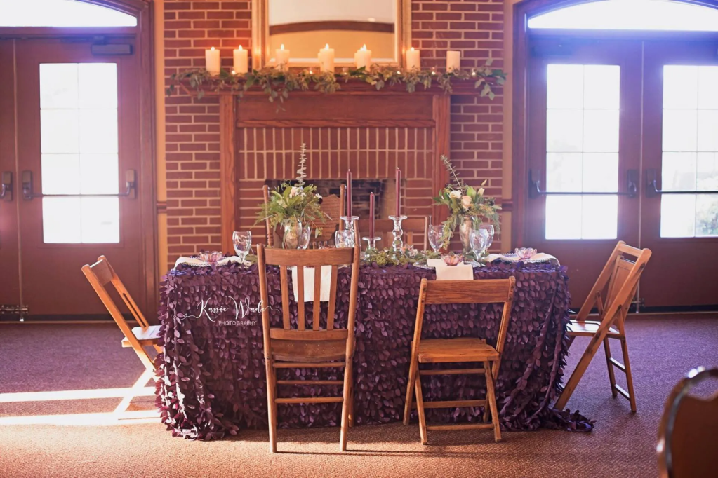 Wedding reception table