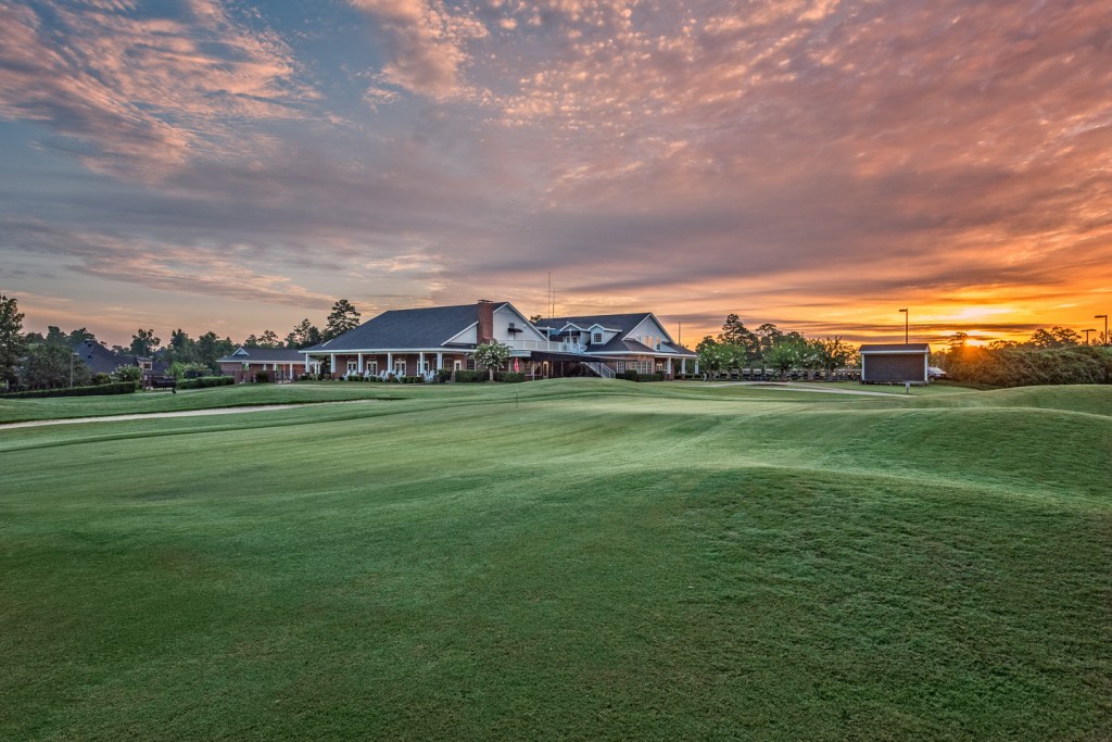 Country club view from greens